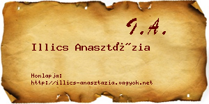 Illics Anasztázia névjegykártya